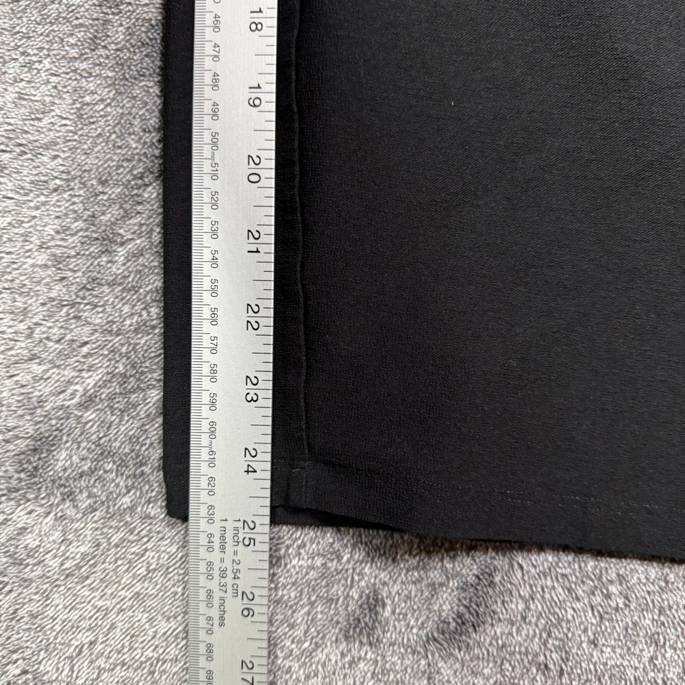 Eileen Fisher Pants Wide Leg Womens 18 Black Stretch Crepe Cropped - Picture 7 of 8